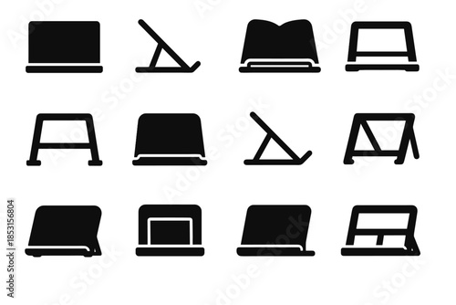 Compact bar icon reading cavity stop vector stand wide tile edge icons