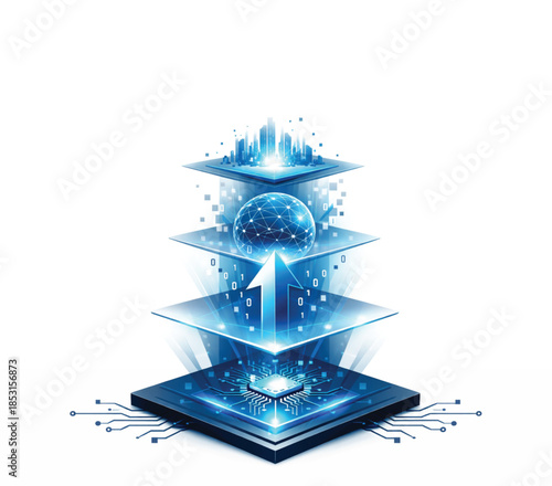 Digital Transformation Upgrade Concept