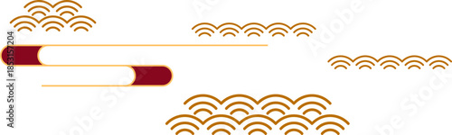 Chinese Cloud Line Ornament Minimal Pattern