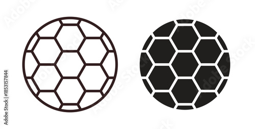 Football icons. thin line and glyph vector icons pack on white background