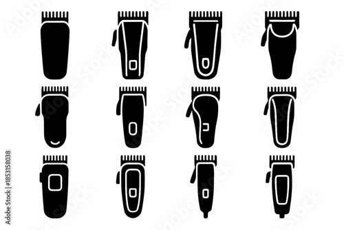 Panel vector contour icons band edge clipper hair compact ridge icon frame