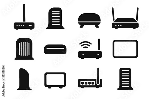 Gain band ridge compact icon panel router high tile vector stabilizer rounded