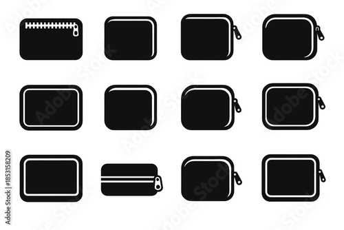 Ridge icon zippered frame strip edge tile sleeve icons contour body slab