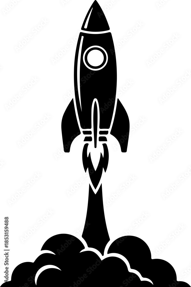 Obraz premium Divine Creation Hand Touching Cloud Mass Silhouette Vector