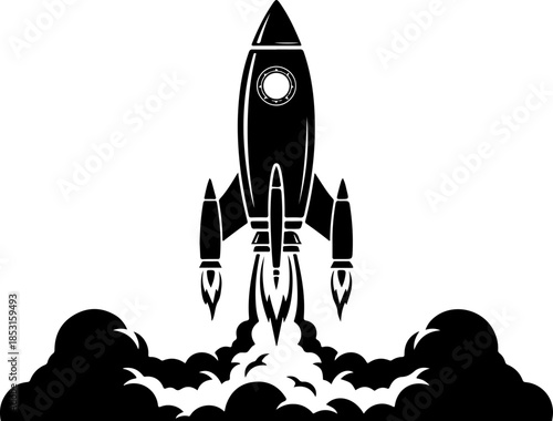 Divine Creation Hand Touching Cloud Mass Silhouette Vector