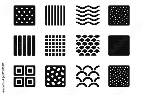 Spot texture dotted narrow panel modern vector unit icons icon stripe slab