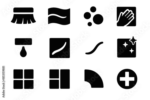 Slab hygiene icon modern icons subtle arc vector cleaning shape symbol smooth