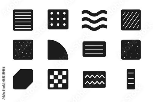 Patch anti arc tile slab texture curve tiny subtle vector slip icon