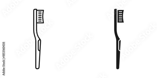 Two toothbrushes side by side