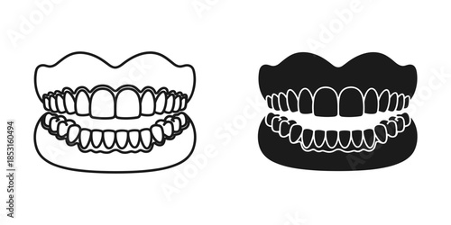 Detailed illustration of dental implants