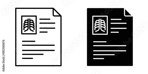 Medical report with chest x-ray