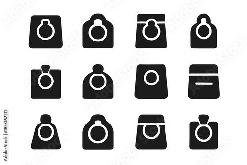 Arc tile vector divider plate grid soft modern micro icon narrow piece