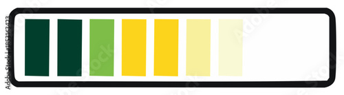 Energy Level Indicator Bar Gradual Progression From Full To Empty