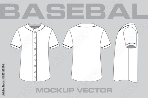 Baseball Jersey Vector Mockup