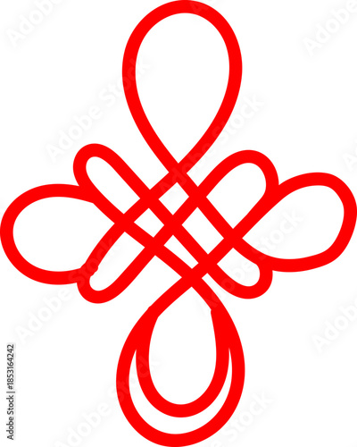 Ornamental knot charm