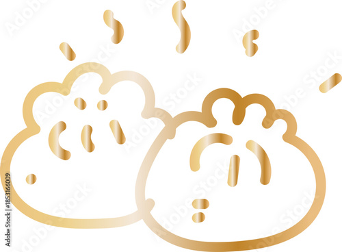 Lucky Cloud Hand Drawn Line Ornament