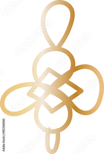 Endless Knot Hand Drawn Line Symbol