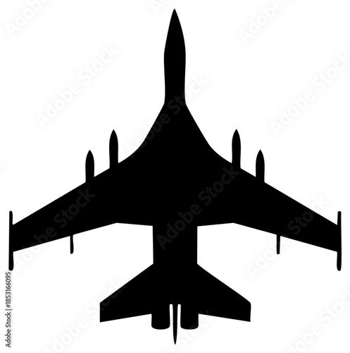 Dramatic Silhouette of a Modern Fighter Jet Aviation Technology and Military Airpower Design
