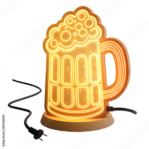 Neon beer mug light