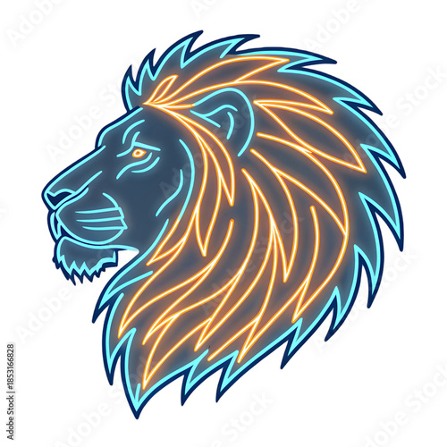 Illuminated lion head