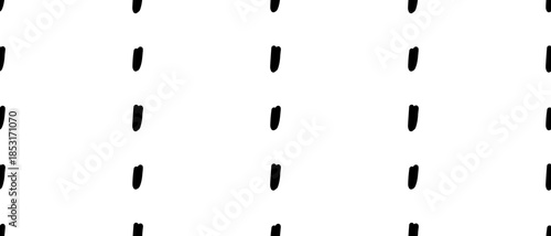 Wallpaper Mural Simple seamless pattern with small black dash lines. Playful polka sprinkle background in minimal hand drawn style. Vector illustration on an isolated background. Torontodigital.ca