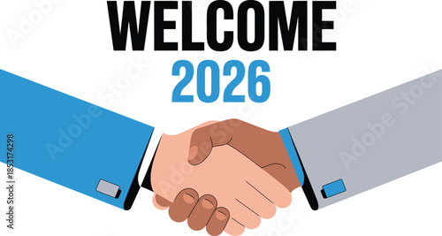 Welcoming 2026 with a collaborative handshake for a promising future