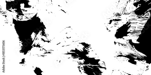 Vector grunge abstract texture. Distressed uneven grunge background. Abstract vector illustration, black and white rough vintage distress background, Vector Illustration. Black isolated on white. 