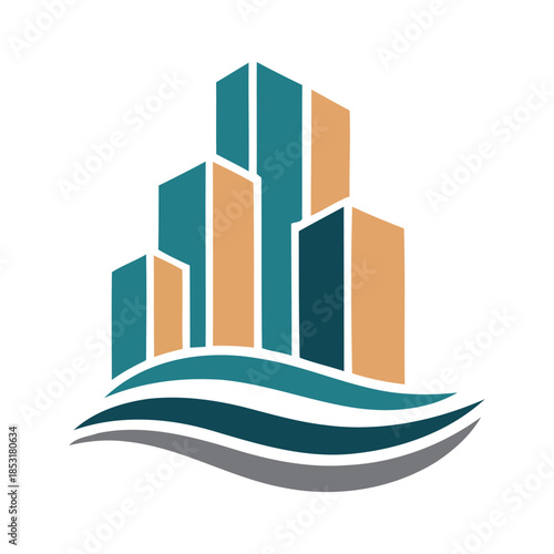 A  developer modern building  of  a  vector illustration