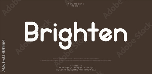 Minimal modern alphabet fonts. Typography minimalist urban digital fashion future creative logo font. vector illustration