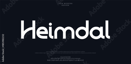 Abstract sport modern minimal logo alphabet fonts. Typography minimalist urban sana serif digital fashion future creative sport logos fonts. vector illustration