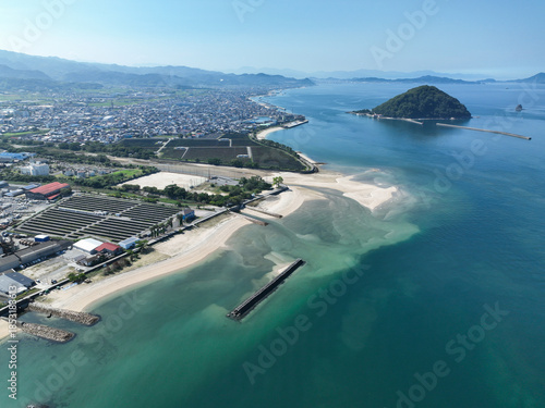 愛媛県松山市　モンチッチ海岸周辺の風景