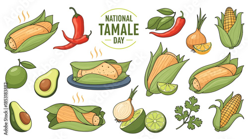 National Tamale Day Celebration with Traditional Mexican Dish.