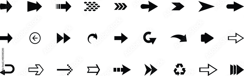 Fotografía Arrow icons set