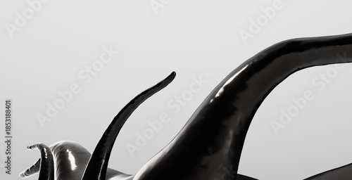 black creature 3d tentacles