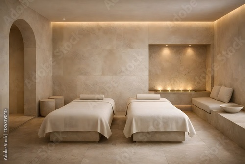 Luxury Twin Bedroom Interior for Hotel, Resort and Real Estate Promotion