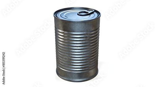 tin can isolated on white