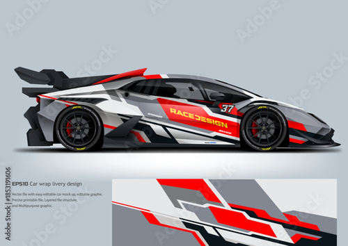 Car wrap livery design