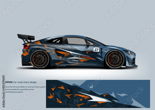 Car wrap livery design