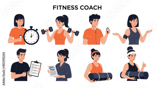 Personalized Fitness Coaching Sessions with Various Exercises and Activities