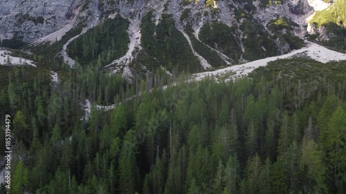 lake in dolomiti italy , lake braies