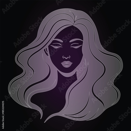 Woman Face Portrait Design