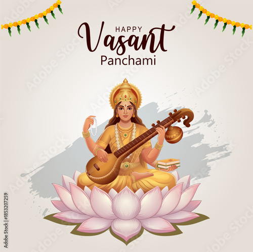Vasant Panchmi Saraswati Devi Creative