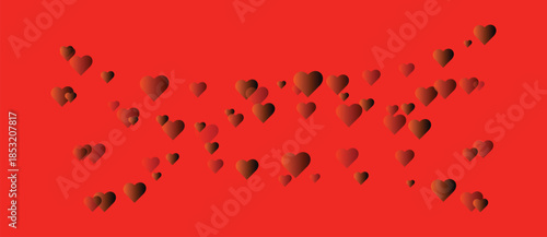 Valentine celebration illustrator red curd