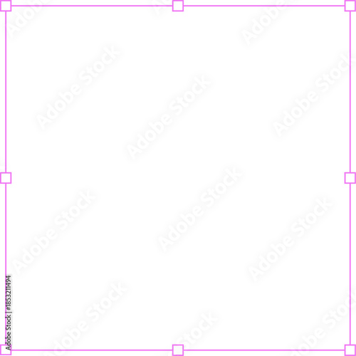 Adjustable Pink Selection Box Interface Element for Image Editing Software.
