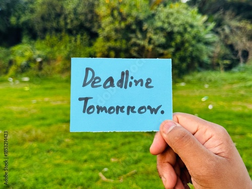 Deadline today handwritten card, Handwritten Deadline icon card