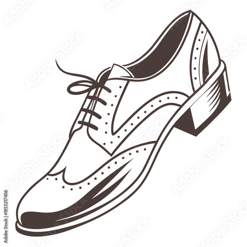 Title: A black and white sneaker with a bow and lace-up detail on the toe and decorative stitching