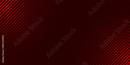 Red diagonal straight line background. Abstract dark striped gradient wallpaper. Red slanted stripes backdrop for flyer, banner, poster, presentation. Masculine linear game or sport texture. Vector