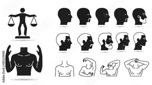 Human body anatomy illustration featuring internal organs for medical education
