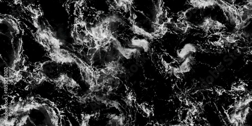 black and white. water splash with black backgrounds Water splash isolated on black background. Abstract shape