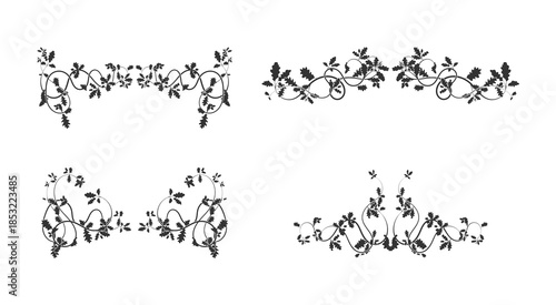 patterns, ornament oak weaving complex elements